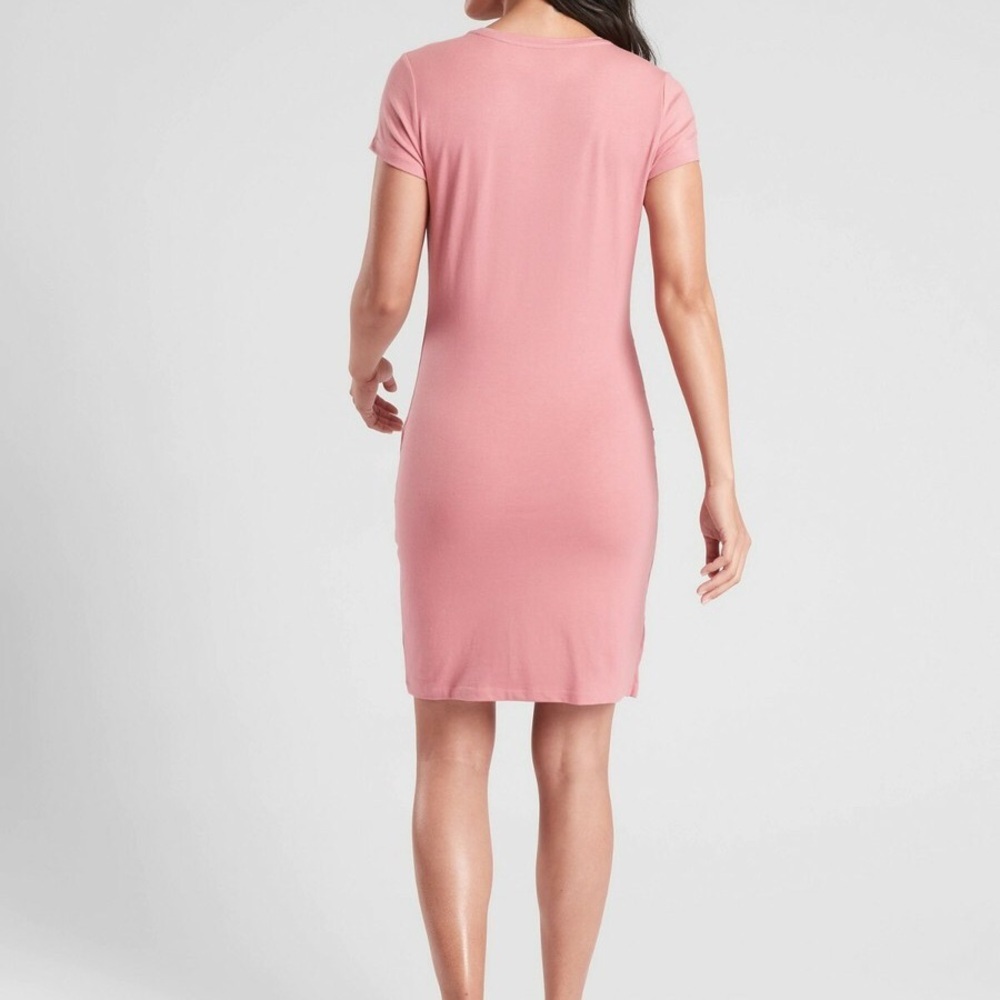 Athleta Central Dress Asymmetrical Pink Sz SP (DJ3) - Picture 3 of 9